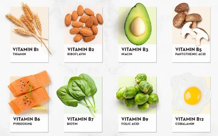 Thực phẩm chứa vitamin nhóm B tốt cho người tiểu đường bị nóng rát bàn chân
